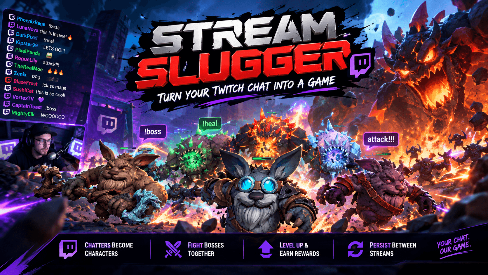 Stream Slugger Hero Visual